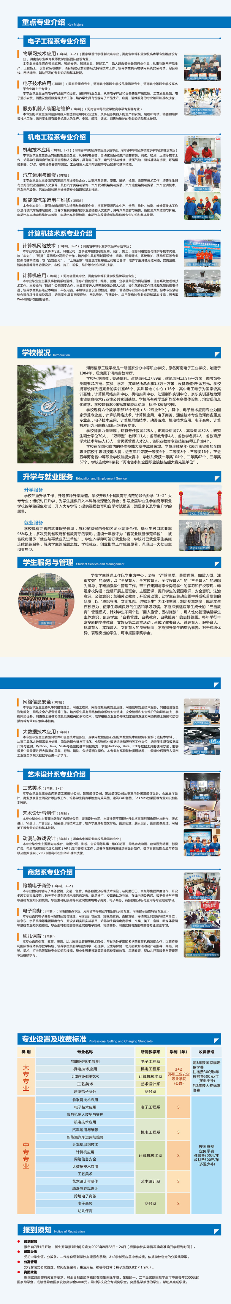 河南信息工程學校2023年招生簡章